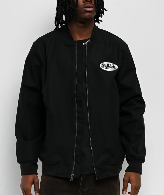 Von Dutch Twill Black Work Jacket - Von Dutch