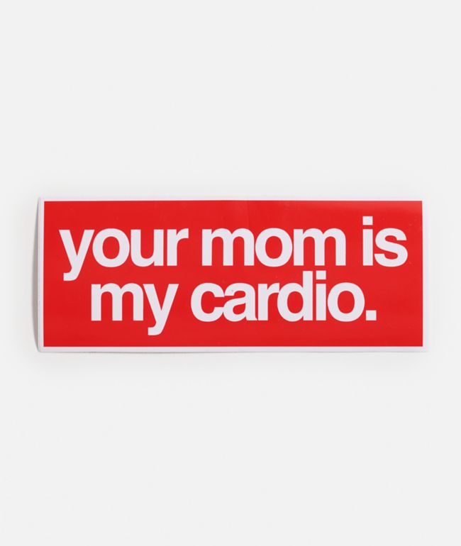 Lamebrain Cardio Sticker - Lamebrain Skateboards