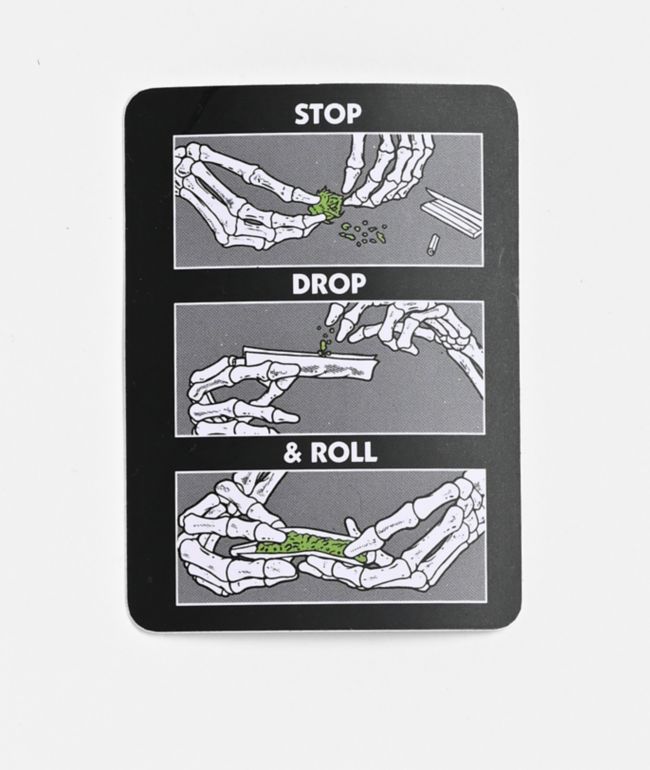 Know Bad Daze Stop Drop & Roll Sticker - Know Bad Daze