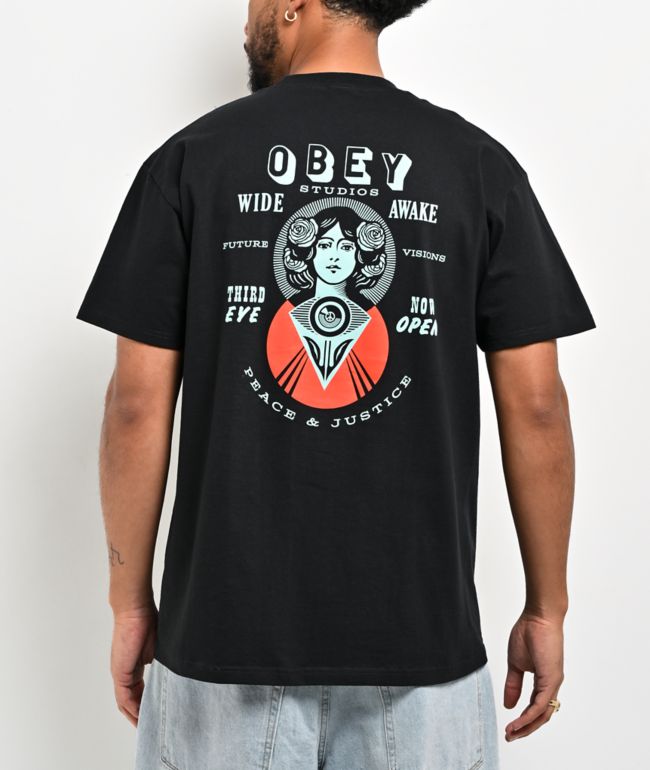 Obey Make Art Not War Black T-Shirt - Obey