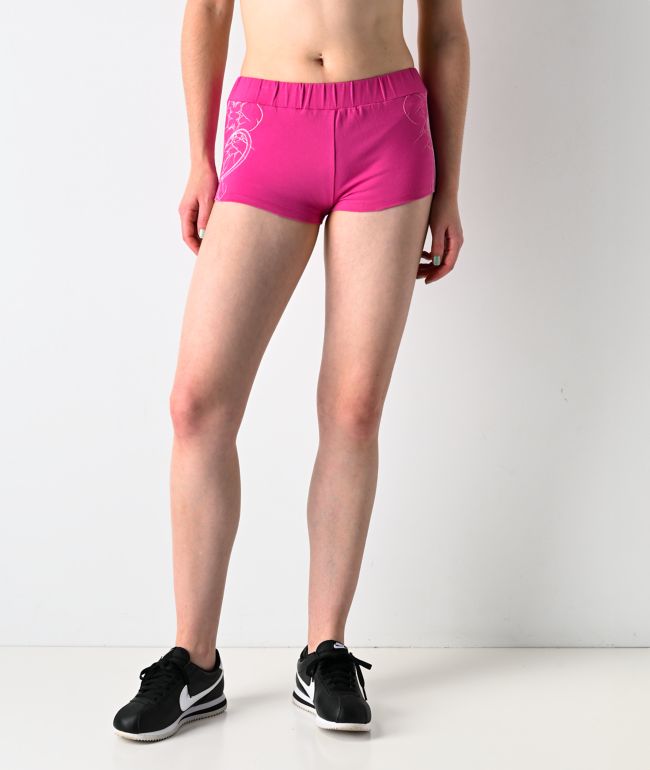 Vitriol Gigi Airbrush Pink Micro Shorts - Vitriol
