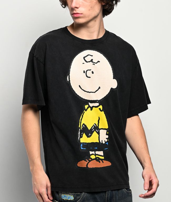 Peanuts Charlie Brown Vintage Black T-Shirt - 