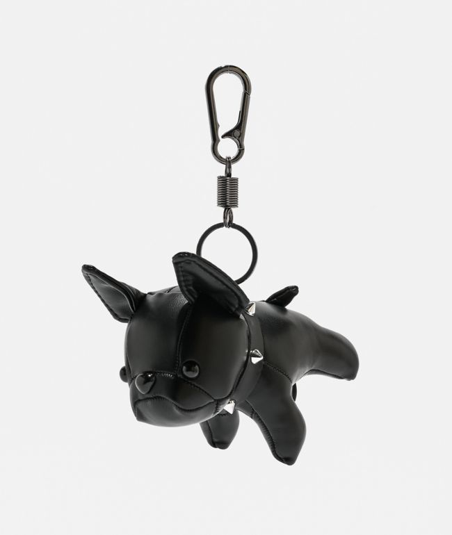 Petals and Peacocks Dog Eat Dog Black Plush Keychain - Petals and Peacocks
