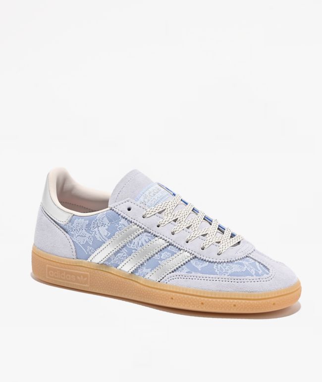 adidas Originals x Liberty London Handball Spezial Crystal Sky & Silver Metallic Shoes - adidas