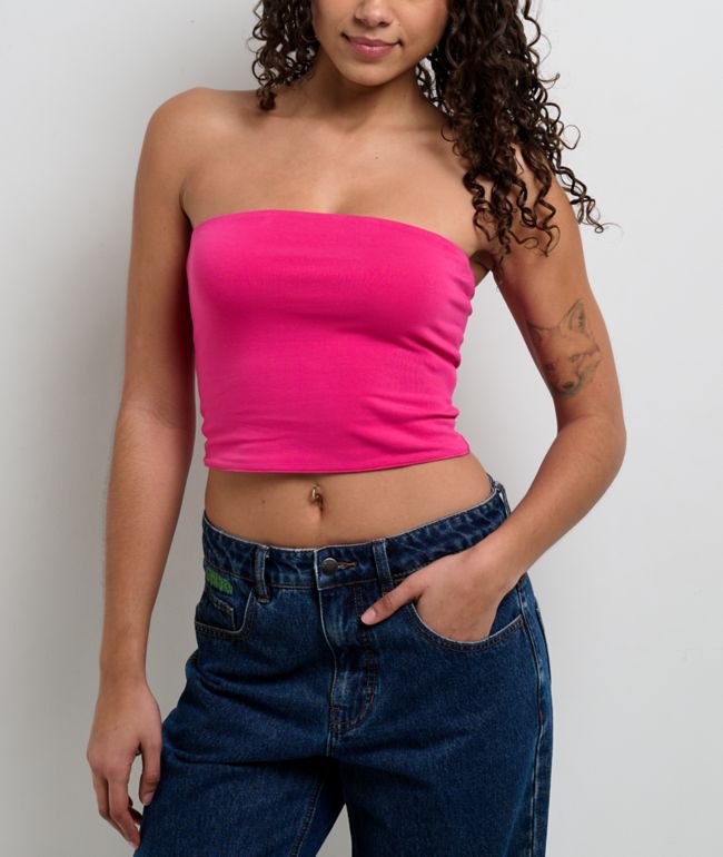 Freeworld Skylar Pink Reversible Tube Top - Freeworld