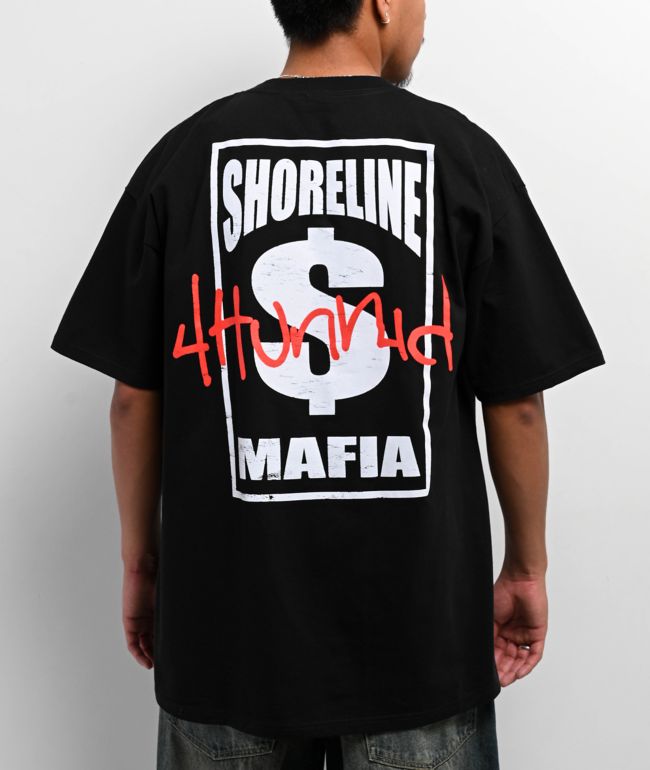 4Hunnid x Shoreline Mafia Cash Money Black T-Shirt - 4hunnid