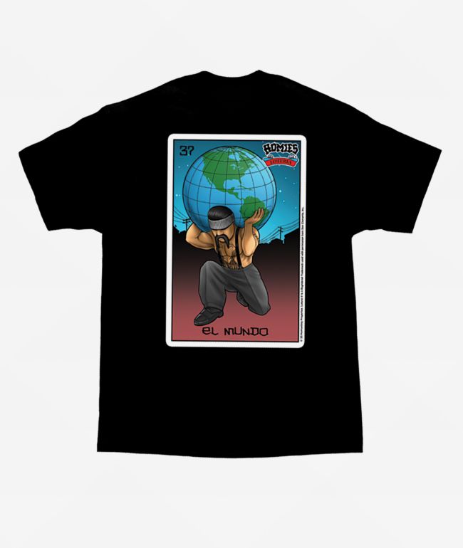 DGA Homies El Mundo Black T-Shirt - DGA
