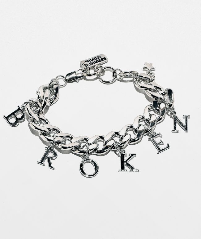 Broken Promises Charmed Silver Bracelet - Broken Promises