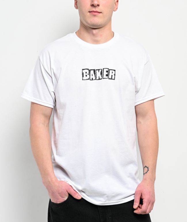 Baker Library Card White T-Shirt - Baker Skateboards