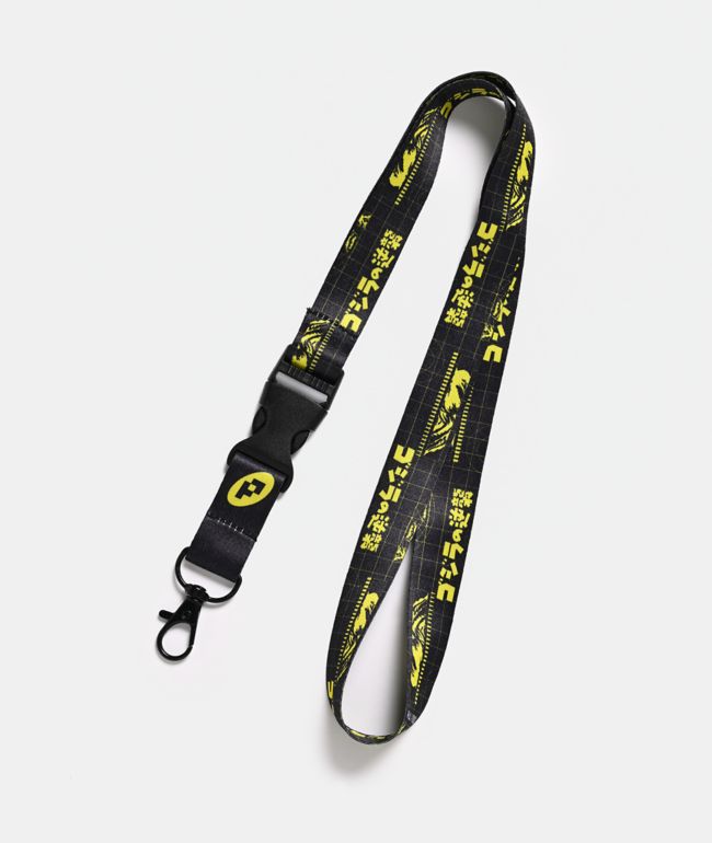 Godzilla Green Eyes Black Lanyard - 