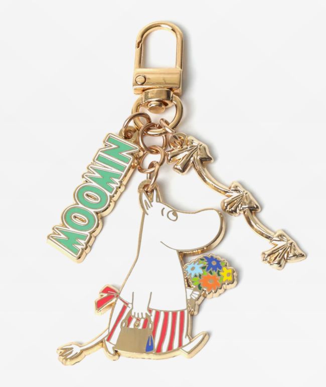 Pintrill x Moomin Mominmamma Flowers Keyclip - Pintrill