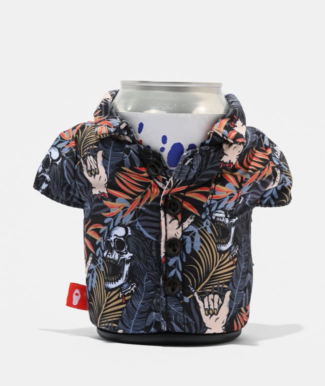Puffin x Liquid Death The Deathy Bahama Aloha Shirt Can Cooler - Puffin