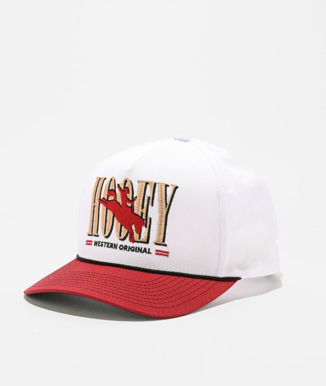 Hooey Wild Ride White & Red Trucker Hat - Hooey