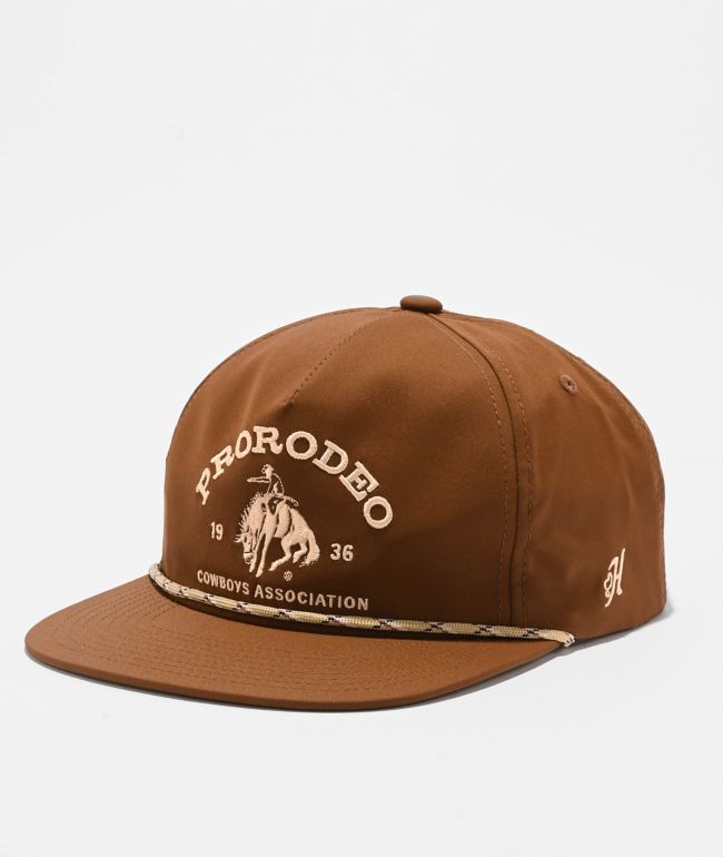Hooey Prorodeo Cowboys Association Brown Snapback Hat - Hooey