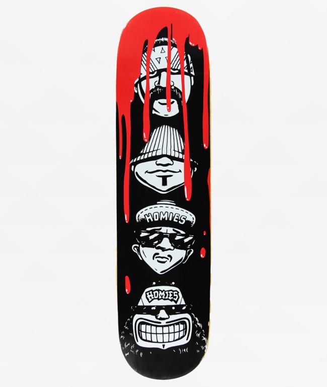 Homies x Pizza 4 Heads Blood 8.0" Skateboard Deck - Pizza Skateboards