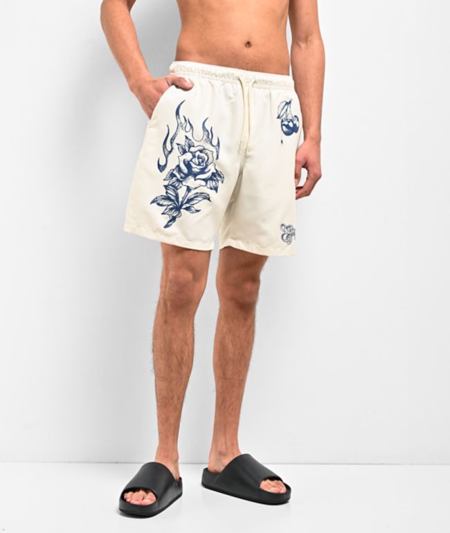Empyre Ballpoint White Board Shorts - Empyre