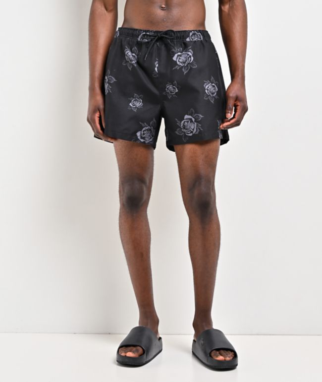 Empyre Rose Black Board Shorts - Empyre
