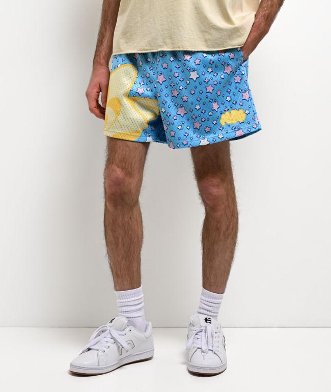 A.LAB Jam Stars Blue Mesh Shorts - A.LAB