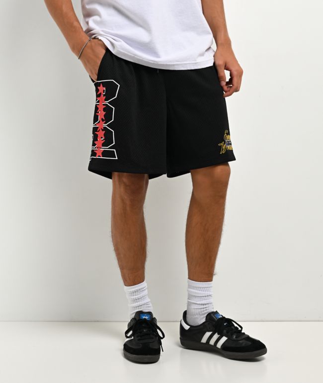 Empyre Star Black Mesh Shorts - Empyre