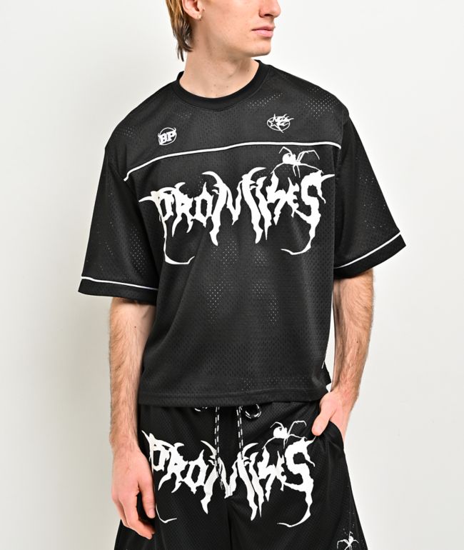 Broken Promises Arachnid Black Mesh Crop Jersey | Zumiez