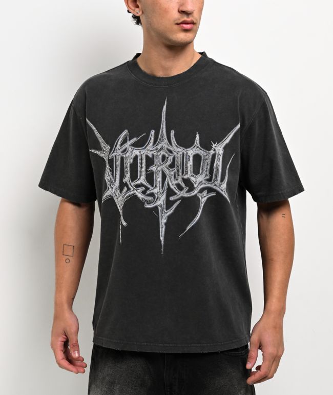 Vitriol Blackberry Stone Grey Wash T-Shirt - Vitriol