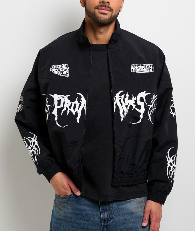 Broken Promises Cybersport Black Windbreaker Jacket - Broken Promises