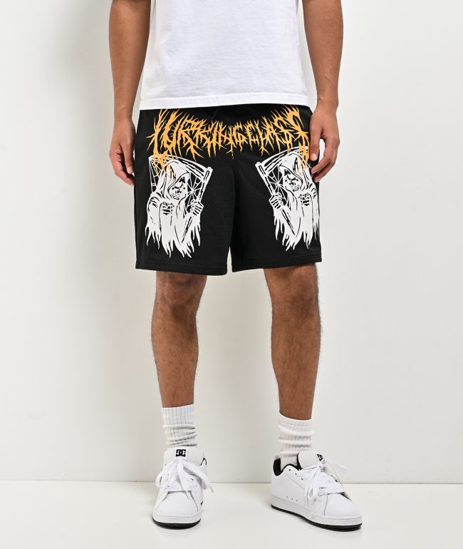 Lurking Class by Sketchy Tank You're Next Black Mesh Shorts - Lurking Class by Sketchy Tank