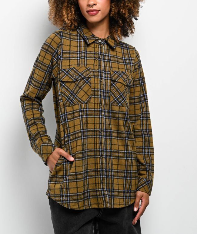 Thread & Supply Jasper Brown & Black Long Sleeve Flannel Shirt - Thread & Supply