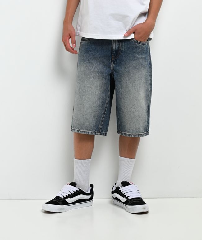 Empyre Kids Loose Fit Spin Blue Skate Shorts - Empyre