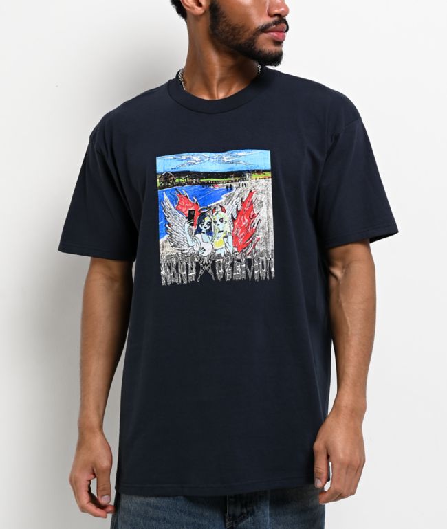 WKND x Oblivion Beach Girls Navy T-Shirt - WKND Skateboards
