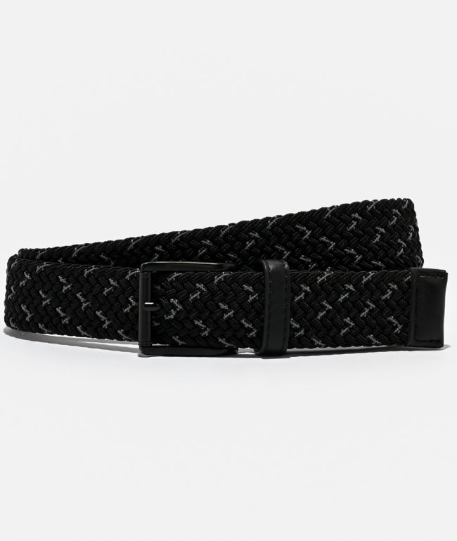 Nike SB Stretch Woven Black & Grey Web Belt - Nike