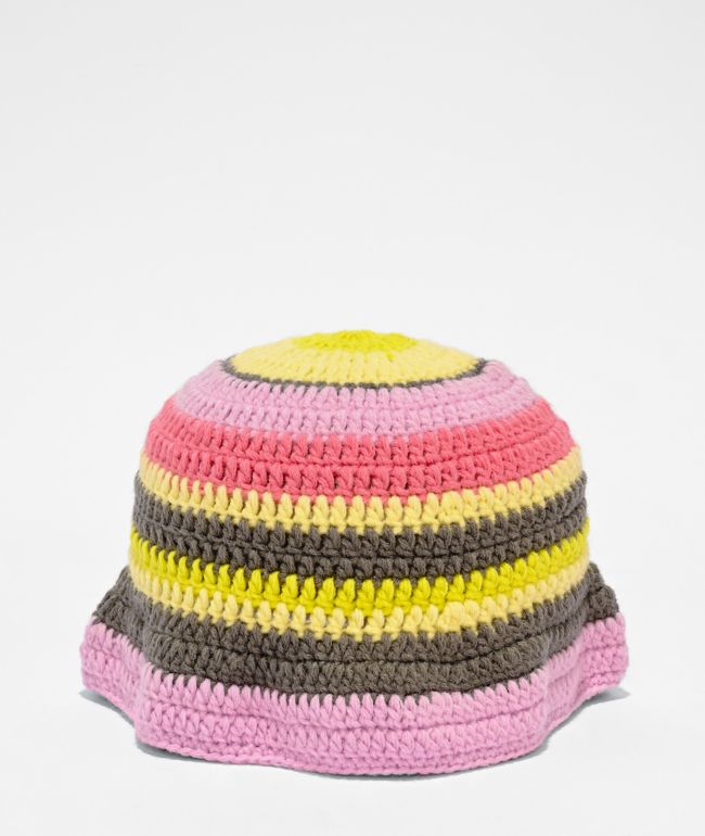 A.LAB RomCom Stripe Crochet Bucket Hat - A.LAB