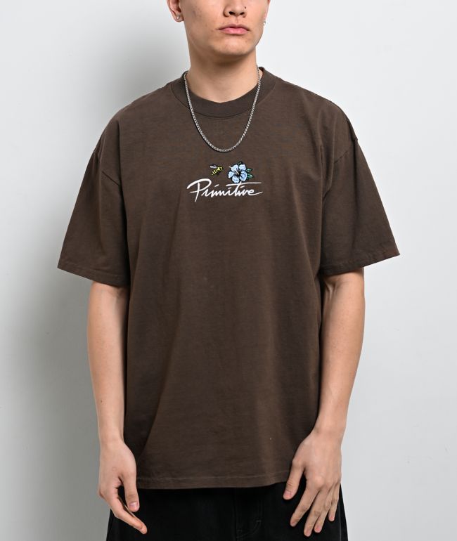 Primitive Solstice Brown Heavyweight T-Shirt - Primitive