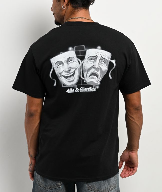 40s & Shorties Laugh Now Cry Later Black T-Shirt - 40s & Shorties