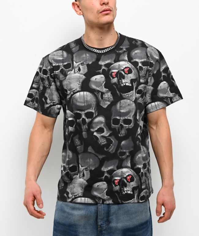 Famous Stars & Straps Skulls Black Zip Hoodie | Zumiez