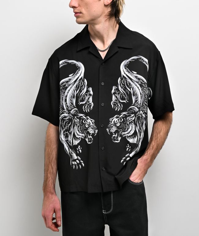 Ninth Hall Parade Tigers Black Button Up Shirt - Ninth Hall