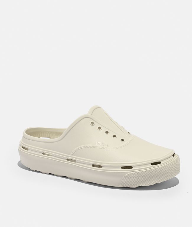 Vans Authentic Marshmallow White Mule Sandals - Vans