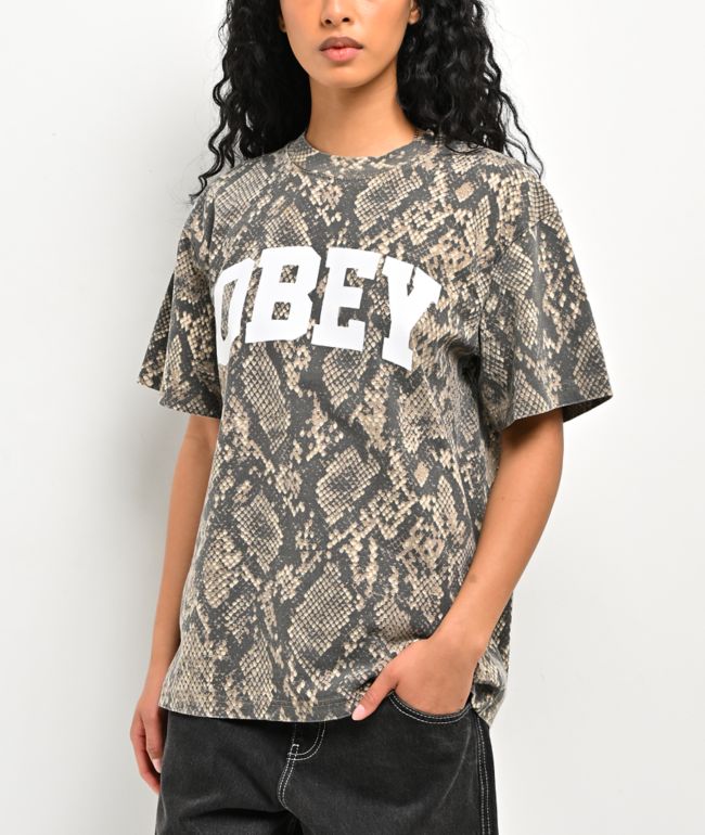 Obey Collegiate Rattlesnake T-Shirt - Obey