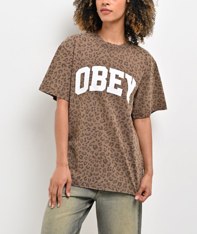 Obey Collegiate Leopard Hoodie