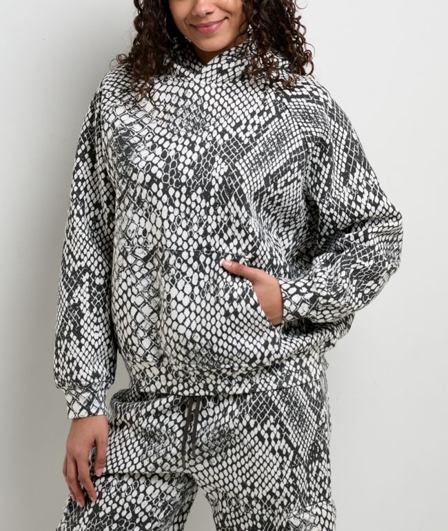 Ninth Hall Fundamentals Wichita Snake Black & Off White Hoodie - Ninth Hall