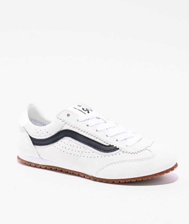 Vans Super Lowpro Marshmallow & Black Shoes - Vans
