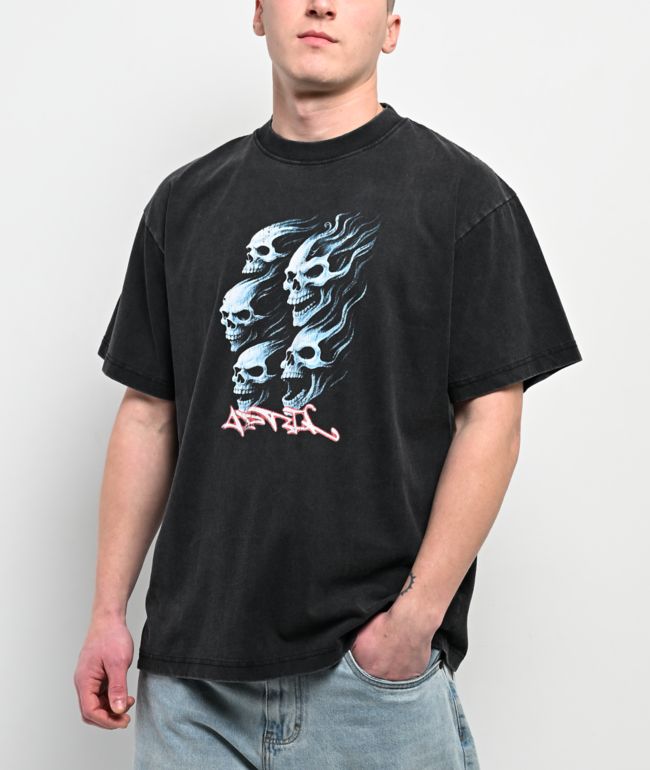 April Dead Black Wash Boxy T-Shirt - April Skateboards