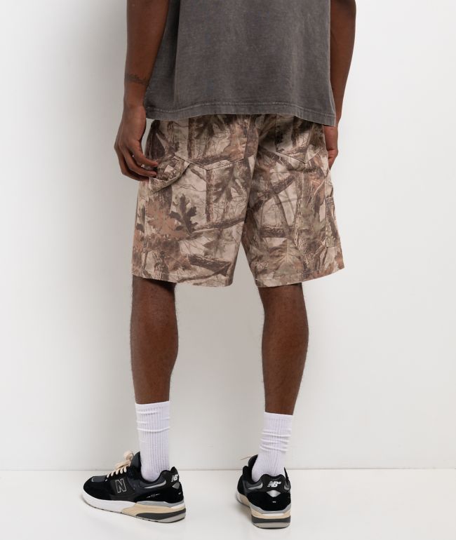 Ninth Hall Waylay Double Knee Camo Canvas Cargo Shorts - Ninth Hall