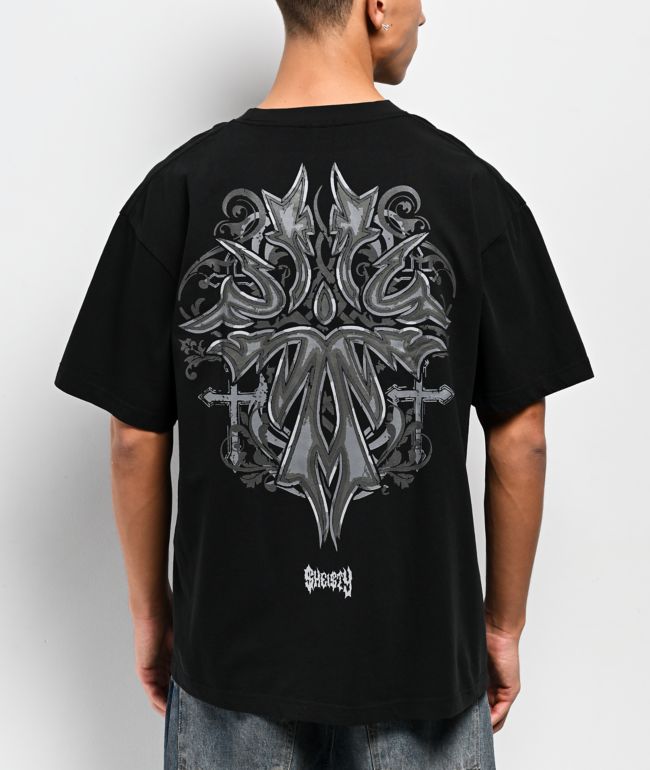 Sheisty Pendant Black T-Shirt - $hei$ty