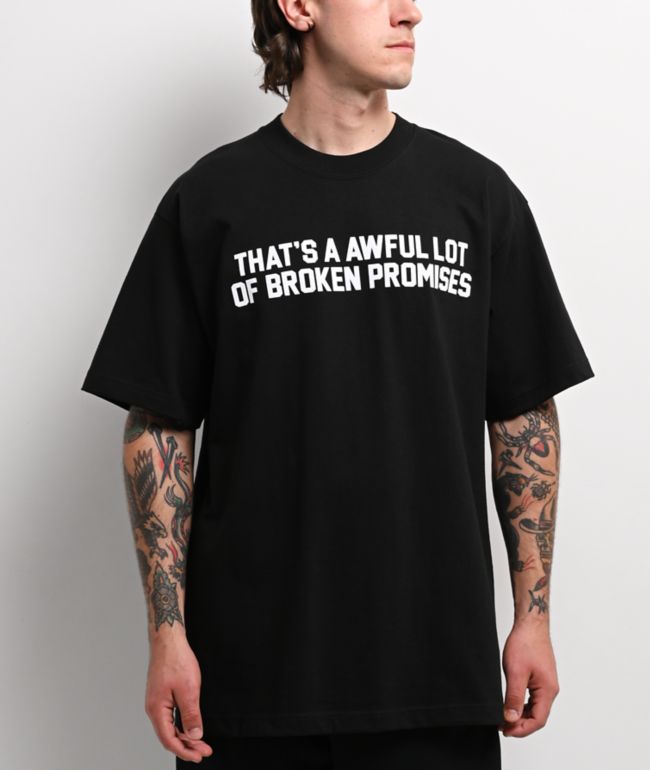 Broken Promises Broken Rhinestone Black Belt