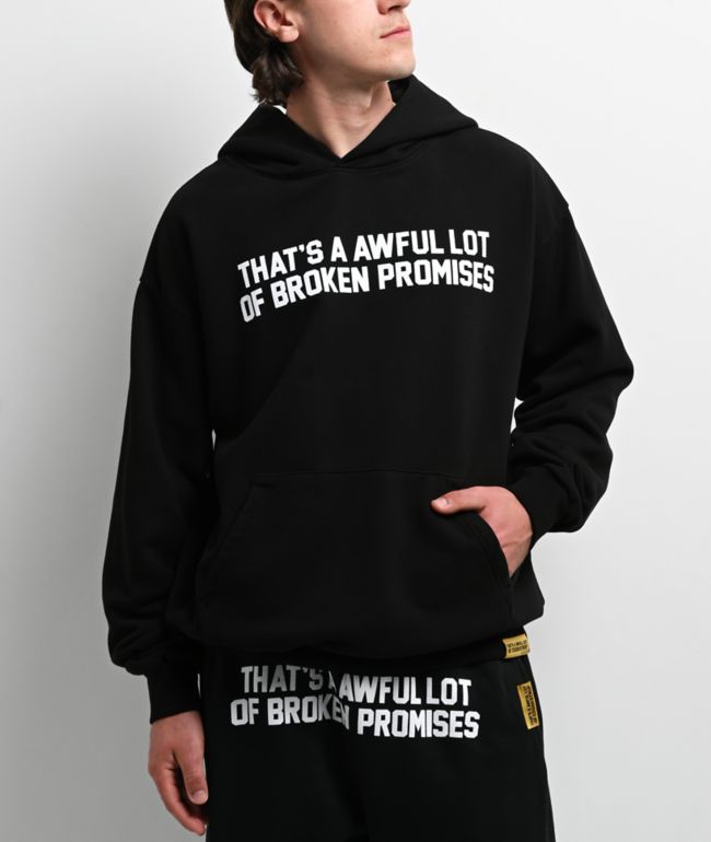 Broken Promises x That's A Awful Lot Of Cough Syrup Classic Black Hoodie