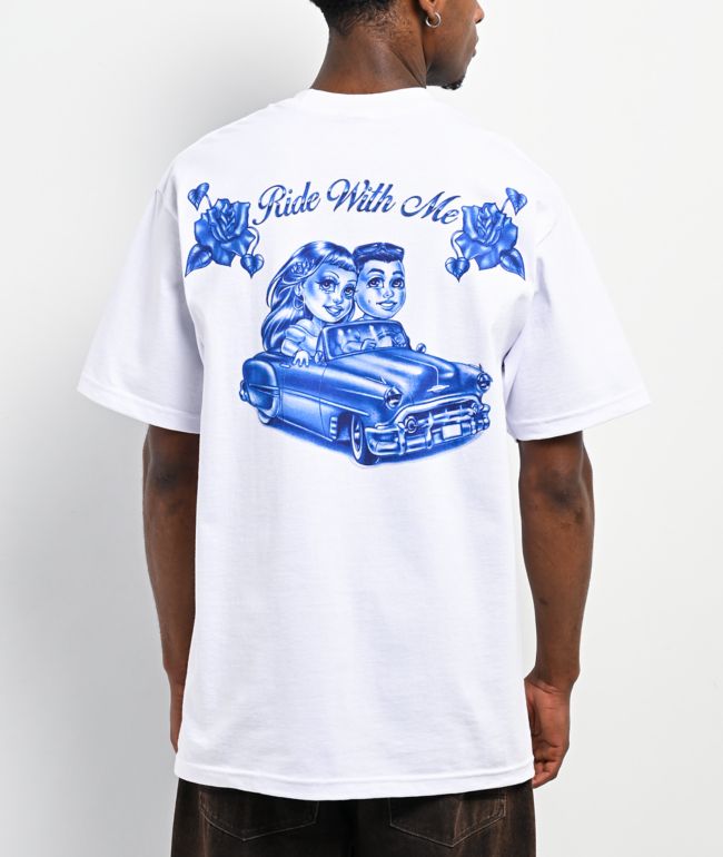 Hey Ruca Ride With Me White T-Shirt - Hey Ruca