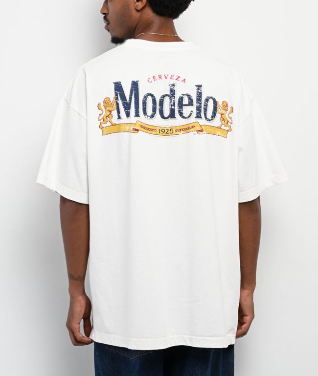 Modelo Lion Head Off White T-Shirt - Modelo