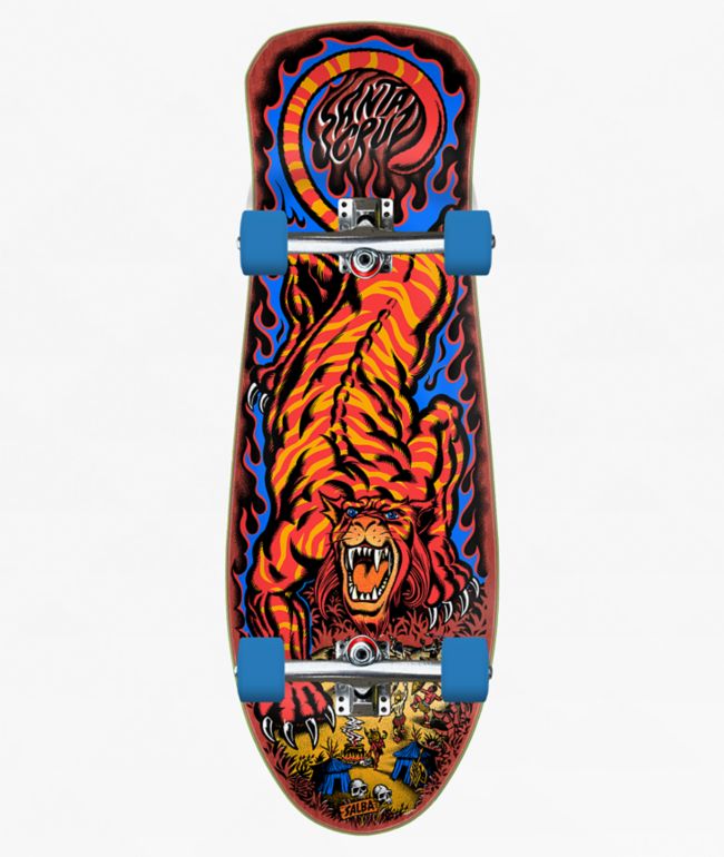 Santa Cruz Salba Tiger Reissue 10.3" Skateboard Complete - Santa Cruz Skate