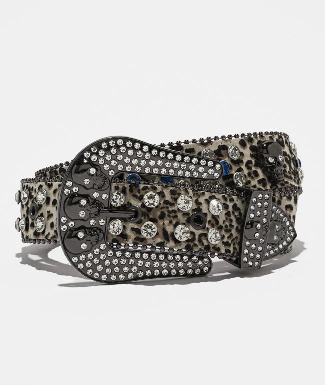 Ella Shea Skull Bling Leopard Belt - Ella Shea